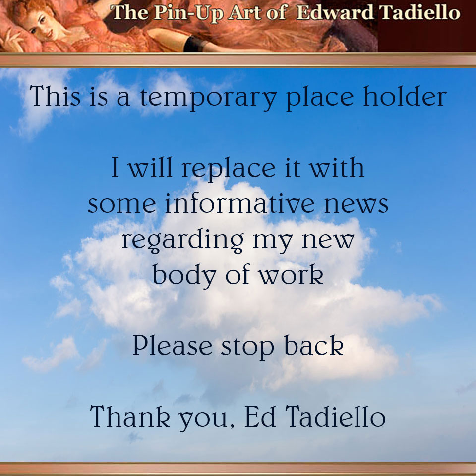 temporay message from Ed Tadiello